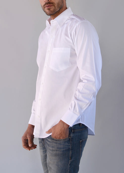 Camisa Mónaco Oxford Blanca